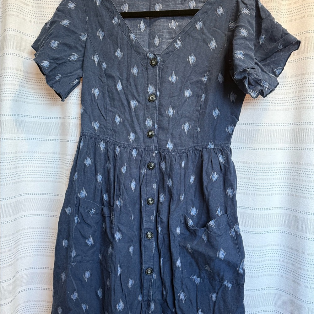 Toad&Co Charcoal Button-Down Midi Dress